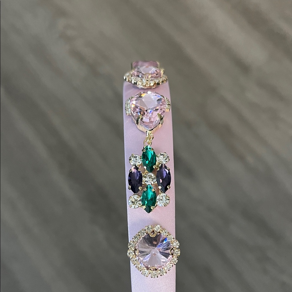 Elegant Multicolor Gemstone headband